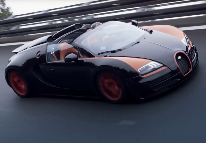 Bugatti Veyron Grand Sport WRC v akci na prvním videu: jediné drama má na svědomí střihač