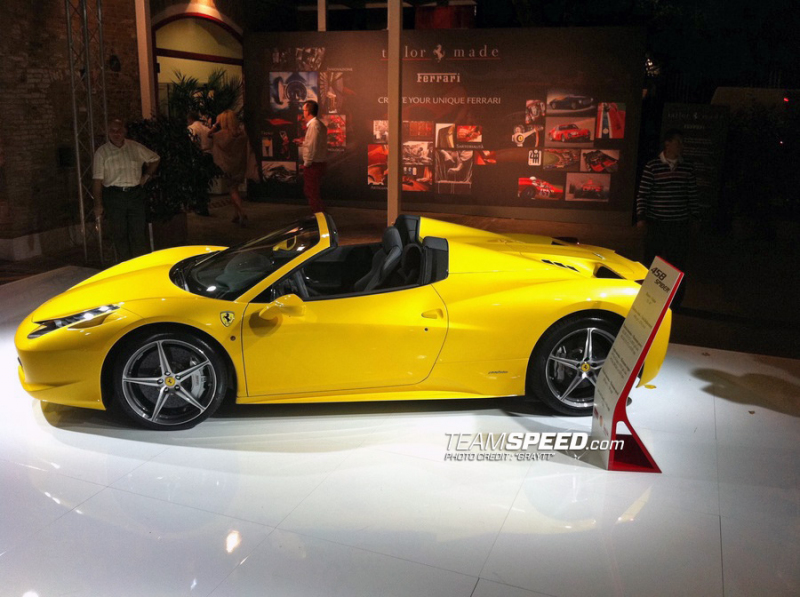 Ferrari 458 Italia Spider Yellow